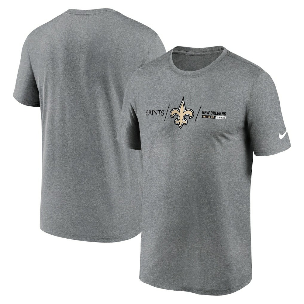 NFL New Orleans Saints Horizontal Lockup Legend Performance T-Shirt