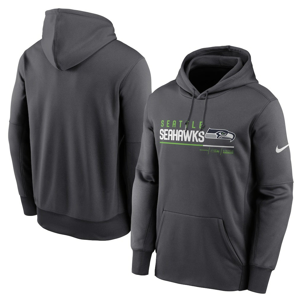 NFL Seattle Seahawks Prime Logo Name Split Pullover Hoodie
