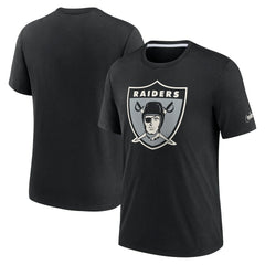 NFL Las Vegas Raiders Rewind Playback Logo Tri-Blend T-Shirt