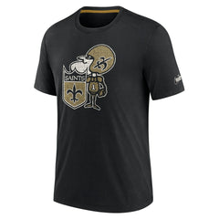 NFL New Orleans Saints Rewind Playback Logo Tri-Blend T-Shirt