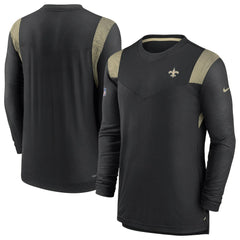 NFL New Orleans Saints Sideline Tonal Logo Performance Player Long Sleeve T-Shirt