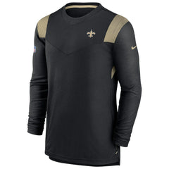 NFL New Orleans Saints Sideline Tonal Logo Performance Player Long Sleeve T-Shirt