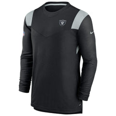 NFL Las Vegas Raiders Sideline Tonal Logo Performance Player Long Sleeve T-Shirt