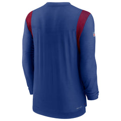 NFL New York Giants Sideline Tonal Logo Performance Player Long Sleeve T-Shirt