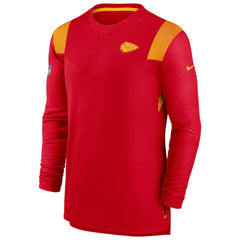 NFL Kansas City Chiefs Sideline Tonal Logo Performance Player Long Sleeve T-Shirt