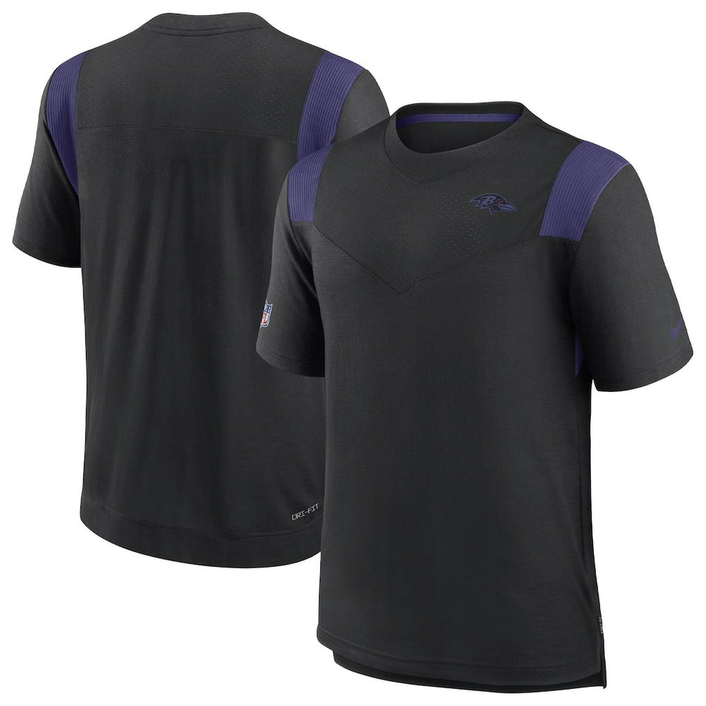 NFL Baltimore Ravens Sideline Tonal Logo Performance Player T-Shirt