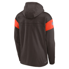 NFL Cleveland Browns Brownie The Elf Sideline Athletic Arch Jersey Performance Pullover Hoodie