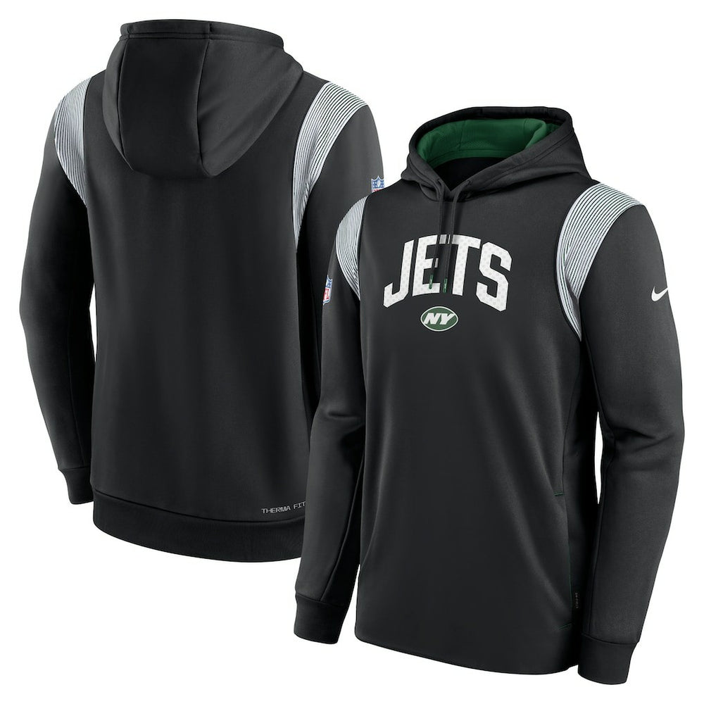 NFL New York Jets Sideline Athletic Stack Performance Pullover Hoodie