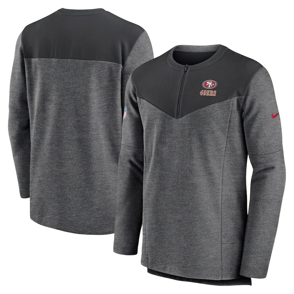 NFL San Francisco 49ers Sideline Lockup Performance Quarter-Zip Top