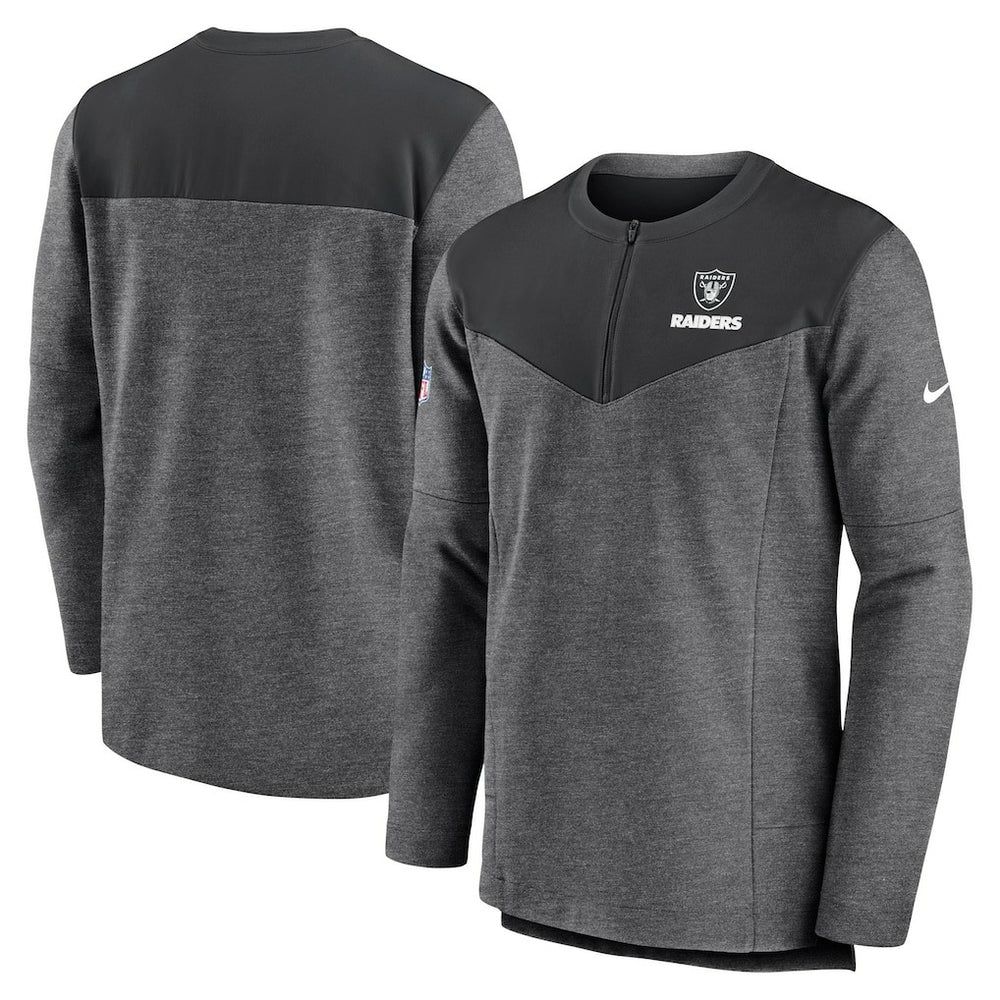 NFL Las Vegas Raiders Sideline Lockup Performance Quarter-Zip Top
