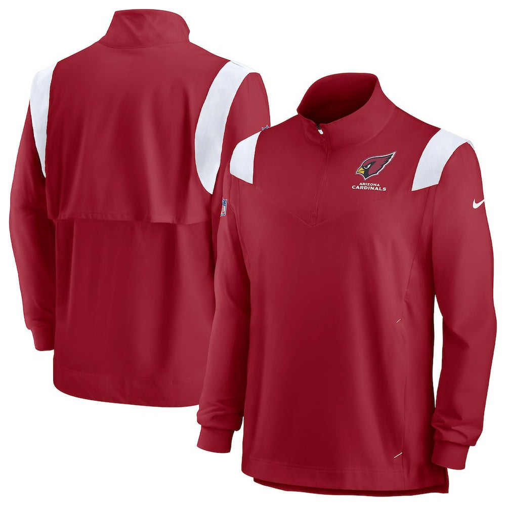 NFL Arizona Cardinals Sideline Coaches Chevron Lockup Quarter-Zip Top