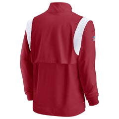 NFL Arizona Cardinals Sideline Coaches Chevron Lockup Quarter-Zip Top