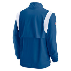 NFL Indianapolis Colts Sideline Coach Chevron Lockup Quarter-Zip Long Sleeve Top