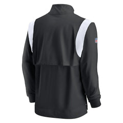 NFL Las Vegas Raiders Sideline Coach Chevron Lockup Quarter-Zip Long Sleeve Top