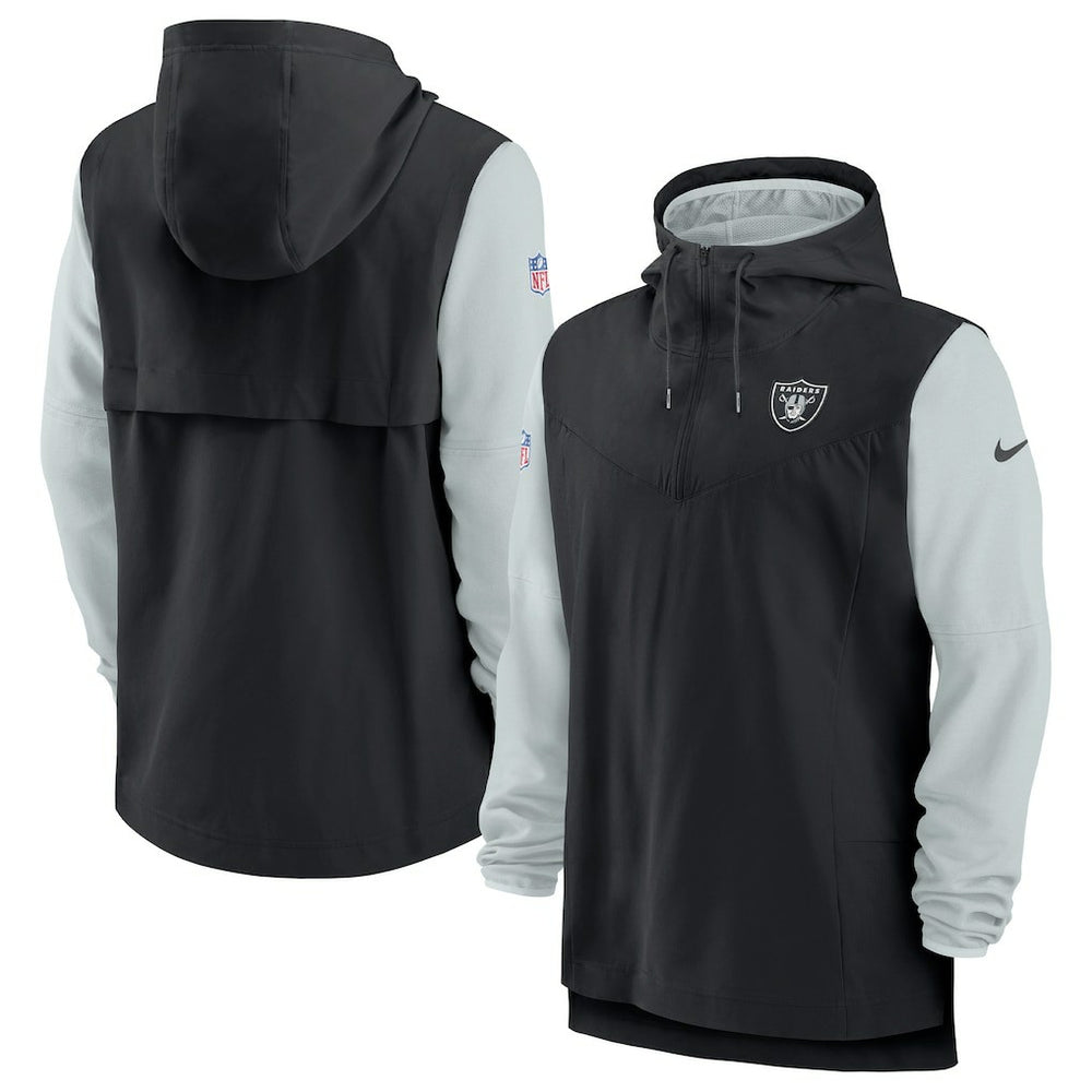 NFL Las Vegas Raiders Sideline Player Quarter-Zip Hoodie Jacket