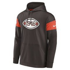NFL Cleveland Browns Sideline Arch Jersey Performance Pullover Hoodie
