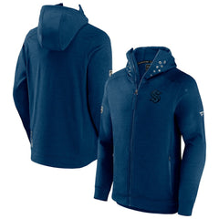 Seattle Kraken Fanatics Authentic Pro Road Tech Lightweight Full-Zip Hoodie Jacket
