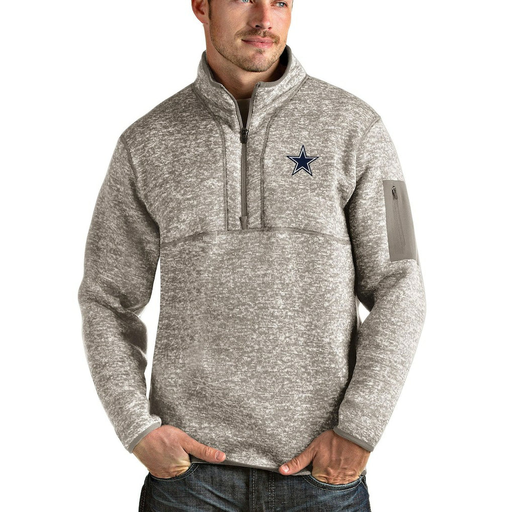 NFL Dallas Cowboys Antigua Fortune Quarter-Zip Pullover Jacket