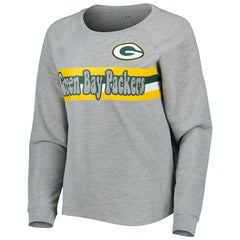 NFL Green Bay Packers Juniors All Striped Up Raglan Long Sleeve T-Shirt