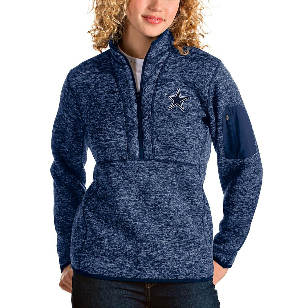 NFL Dallas Cowboys Antigua Women's Fortune Half-Zip Pullover Jacket