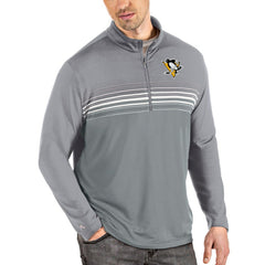 Pittsburgh Penguins Antigua Pace Quarter-Zip Pullover Top