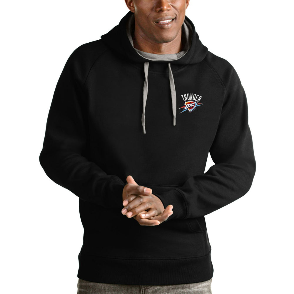 Oklahoma City Thunder Antigua Victory Pullover Hoodie - Black discount