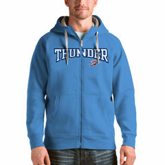 Oklahoma City Thunder Antigua Victory Full-Zip Hoodie - Light Blue sale
