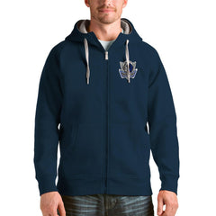 Dallas Mavericks Antigua Logo Victory Full-Zip Hoodie sale - Navy on sale
