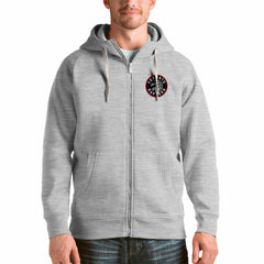 Toronto Raptors Antigua Logo Victory Full-Zip Hoodie - Heathered Gray sale