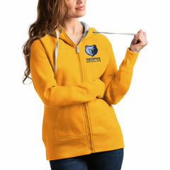 Memphis Grizzlies Antigua Women's Victory Full-Zip Hoodie - Gold on sale