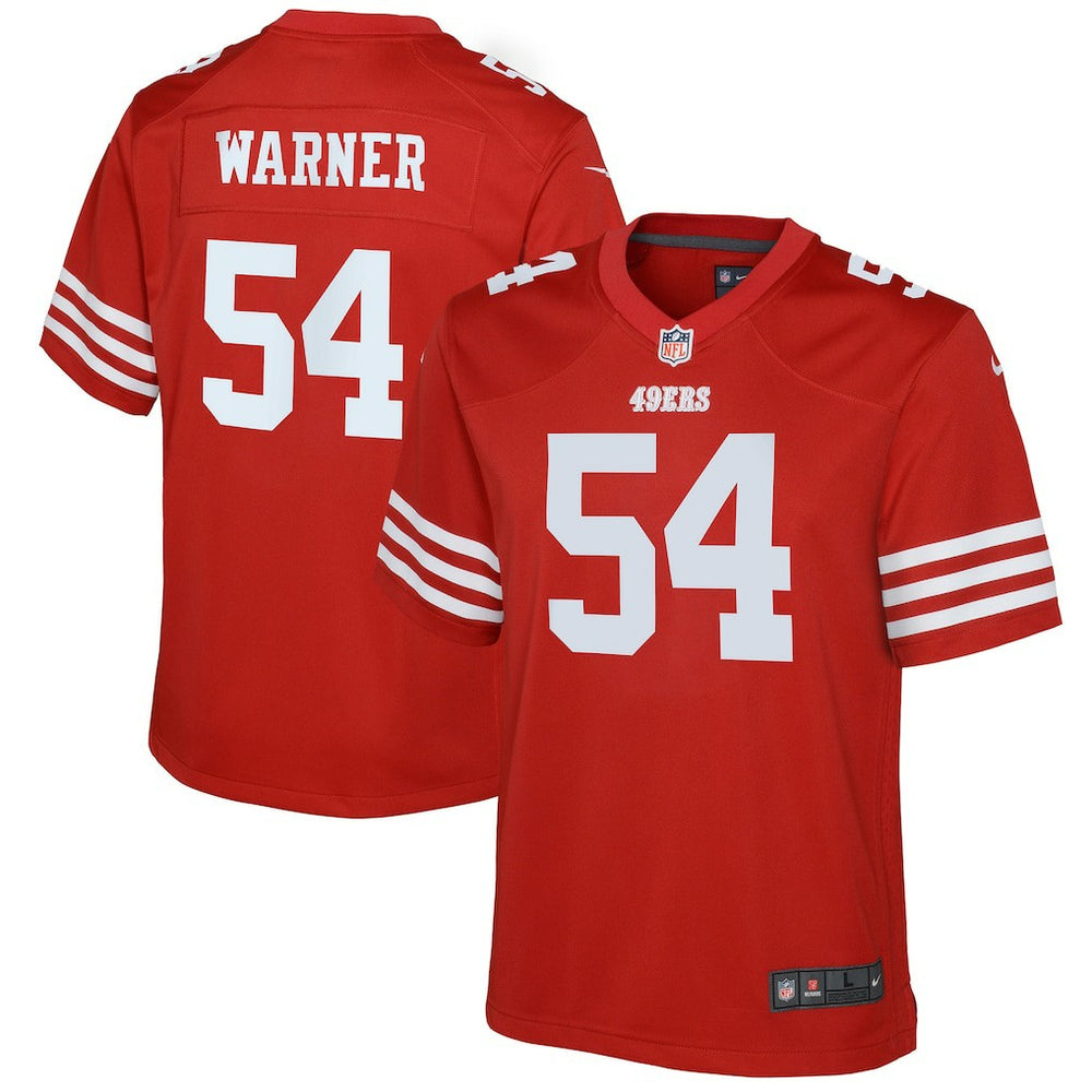 NFL San Francisco 49ers Fred Warner Youth Game Jersey