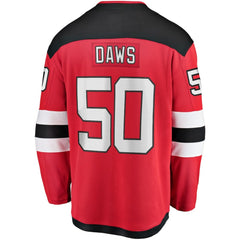Nico Daws New Jersey Devils Fanatics Home Breakaway Player Jersey