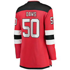Nico Daws New Jersey Devils Fanatics Women's Home Breakaway Player Jersey