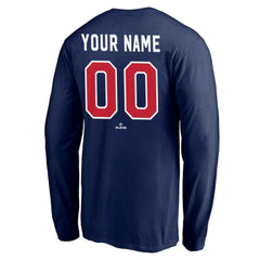 Cleveland Guardians Personalized Winning Streak Long Sleeve T-Shirt - Navy