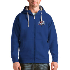 Colorado Avalanche Antigua Logo Victory Full-Zip Hoodie