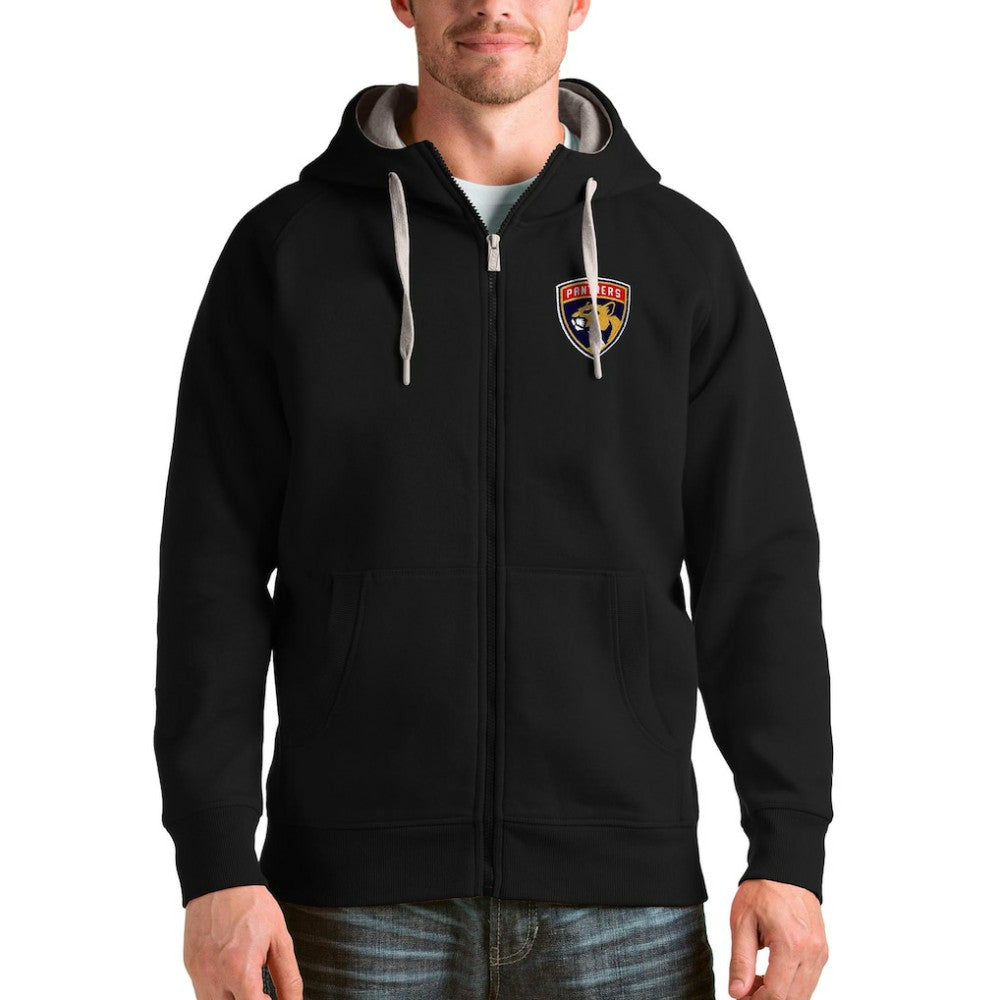 Florida Panthers Antigua Logo Victory Full-Zip Hoodie