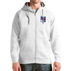 New York Rangers Antigua Logo Victory Full-Zip Hoodie