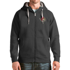 Ottawa Senators Antigua Logo Victory Full-Zip Hoodie