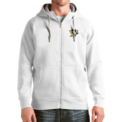Pittsburgh Penguins Antigua Logo Victory Full-Zip Hoodie