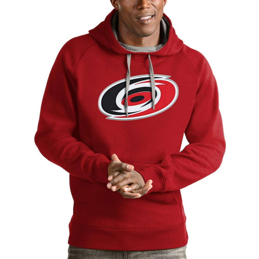 Carolina Hurricanes Antigua Logo Victory Pullover Hoodie