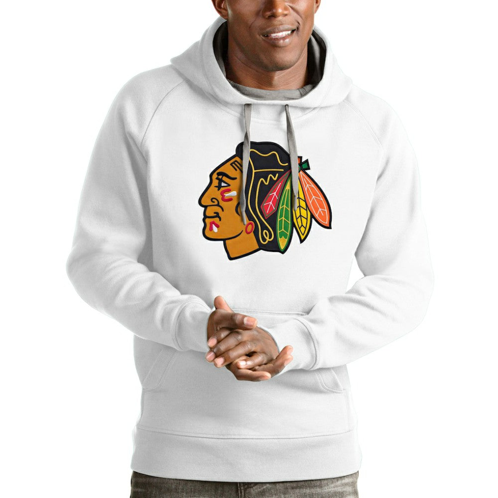 Chicago Blackhawks Antigua Logo Victory Pullover Hoodie