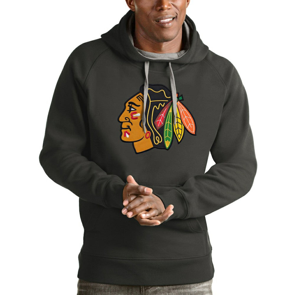 Chicago Blackhawks Antigua Logo Victory Pullover Hoodie