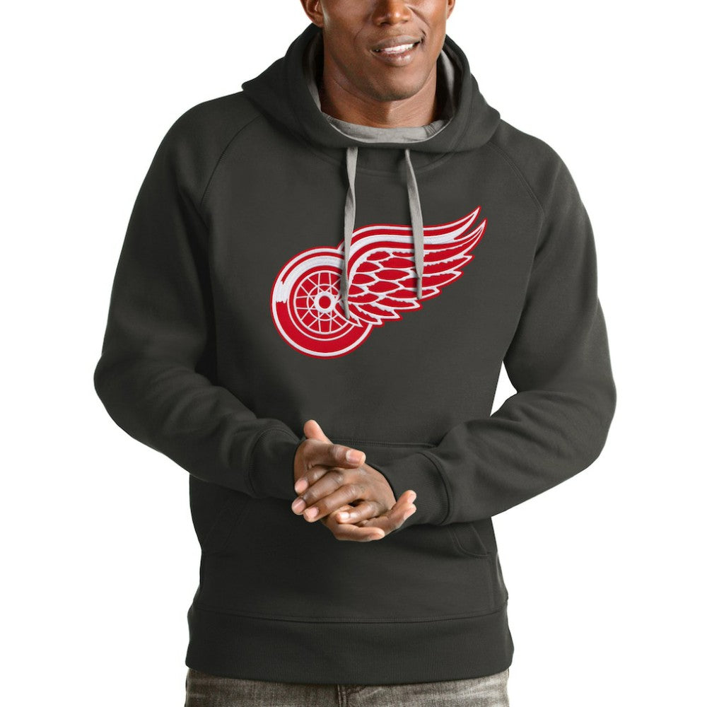 Detroit Red Wings Antigua Logo Victory Pullover Hoodie