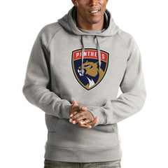 Florida Panthers Antigua Logo Victory Pullover Hoodie