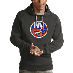 New York Islanders Antigua Logo Victory Pullover Hoodie