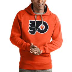 Philadelphia Flyers Antigua Logo Victory Pullover Hoodie