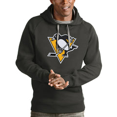 Pittsburgh Penguins Antigua Logo Victory Pullover Hoodie