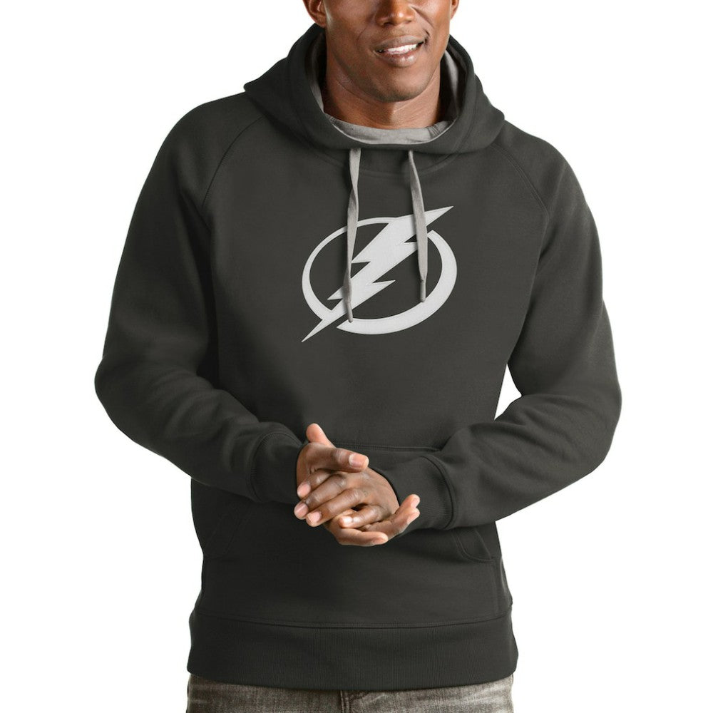 Tampa Bay Lightning Antigua Logo Victory Pullover Hoodie
