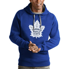 Toronto Maple Leafs Antigua Logo Victory Pullover Hoodie