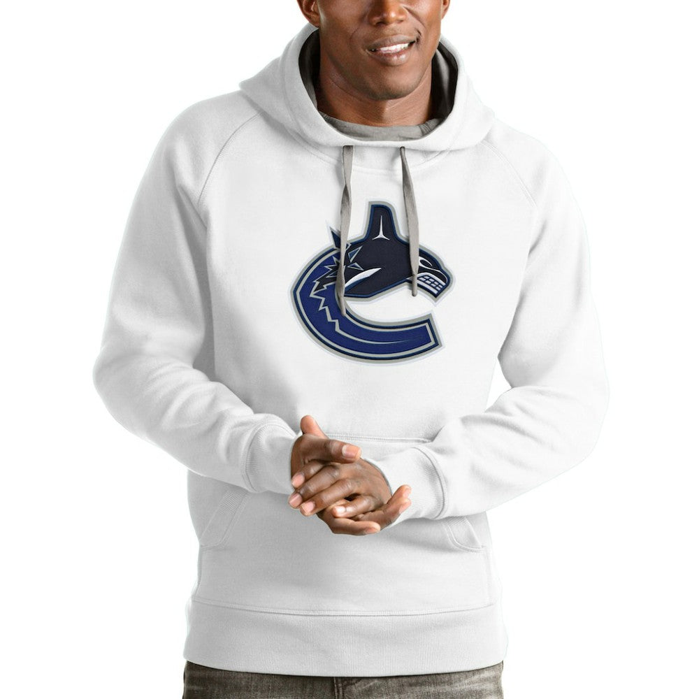 Vancouver Canucks Antigua Logo Victory Pullover Hoodie